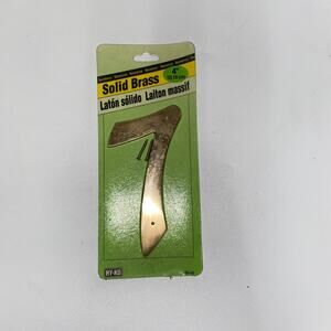 HY-KO 7 Seven Solid Brass House Number 4” tall with Nails